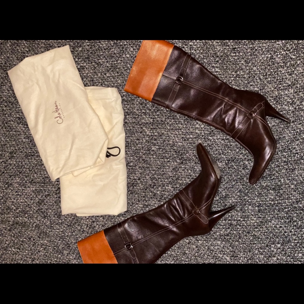 Cole Haan Collection Brown Leather Boots 36 1/5